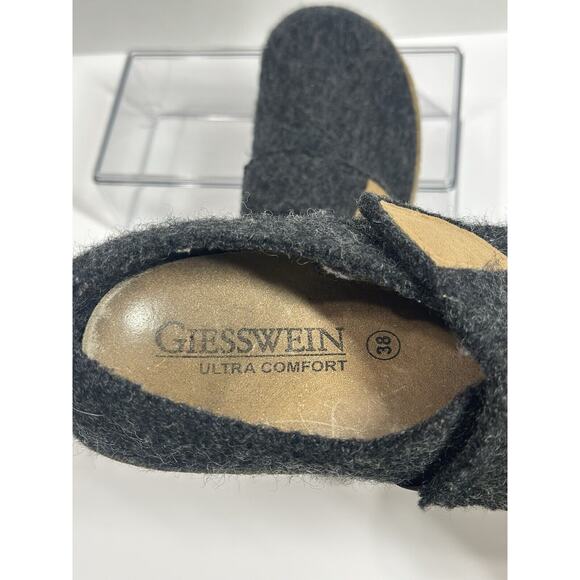 Giesswein Ultra Comfort Camden Gray Wool Shoes US 8 EUR 38 Ladies Cozy Slippers - Picture 12 of 14